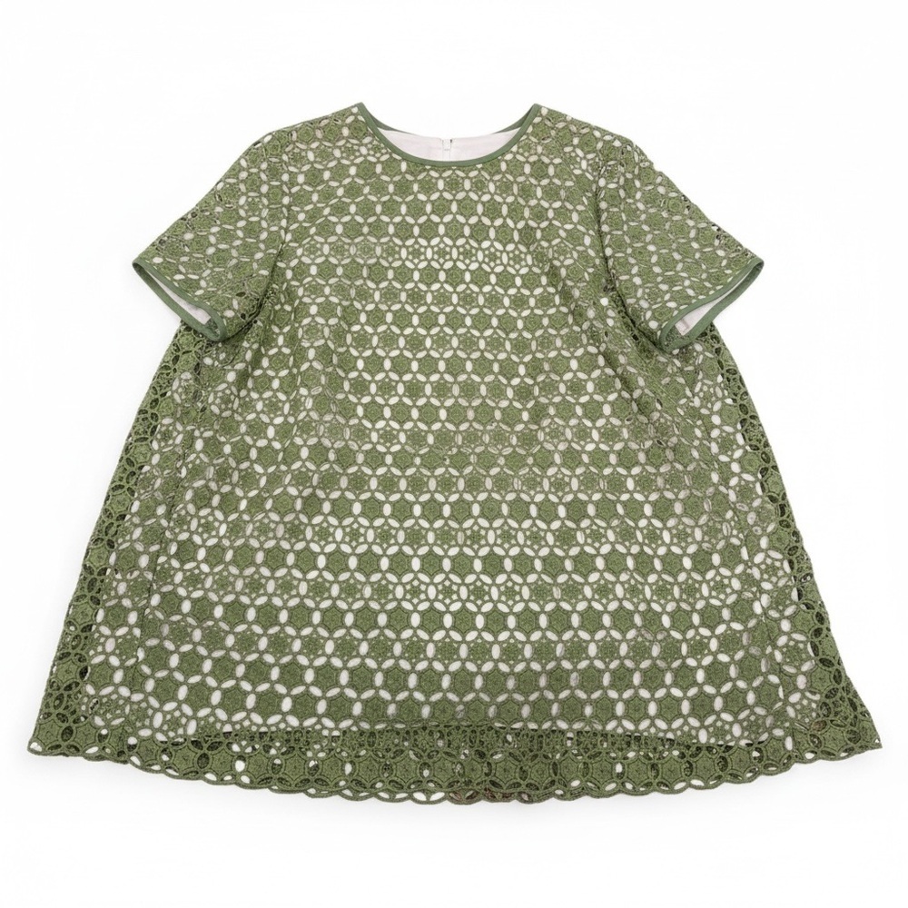 TORY BURCH Olive Lace Detail Top